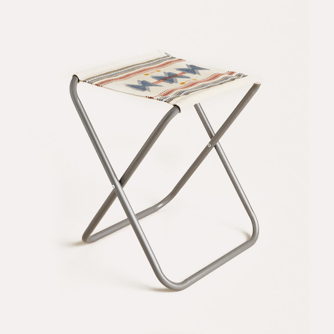 Metal folding stool